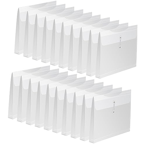 Enveloppes en plastique transparentes pour ranger les fournitures scolaires