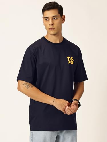 Image of Thomas Scott Men's | Graphic | Half Sleeve | Oversized Fit | 100% Cotton | Crew Collar | Casual Tshirt