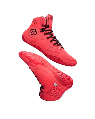 Image of RUDIS JB1 Adult Wrestling Shoes - Fire Red