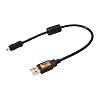 Tether Tools TetherPro USB 2.0 A Male to Mini-B 8 Pin Cable | for Fast Transfer and Connection Between Camera and Computer | Non-Reflective Black | 1 Foot (.3 m)