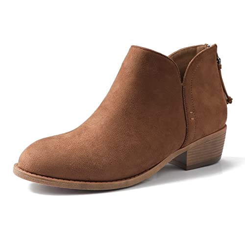 Ankle Boots for Women.Women's Low Heeled Booties.Fashion Thick Heel Design