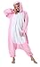 Adultos Animal Pijamas Cosplay Animales de Vestuario Ropa de Dormir Halloween y Carnaval Disfraces Hipopótamo Rosa XL