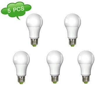ORLight- 5PCS A60 E27 12W(=Incan 100W) CRI>80 COB LED 1180LM 6000K Cool White Light LED Globe Bulb (AC 100-240V)