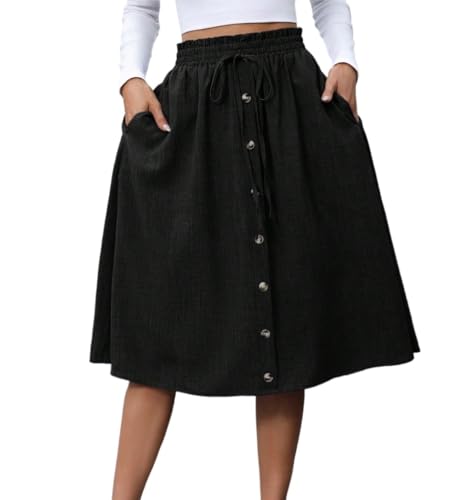 Trend Women's Summer Basic Skirt A-Line Skirt Loose Fit For Autumn For Beach