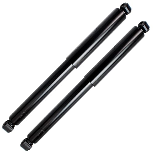 Image of Detroit Axle - 4WD Front 2pc Shock Absorbers for 99-04 Ford F-250 F-350 F-450 F-550 Super Duty, 2 Complete Shock Absorbers Assembly 1999 2000 2001 2002 2003 2004 Replacement
