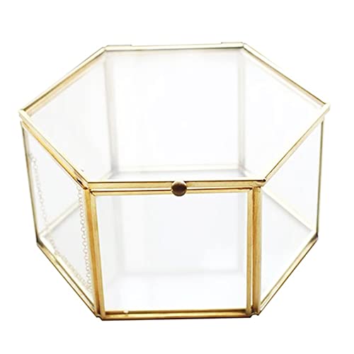 Boîte à bijoux en verre idéale pour offrir des fleurs conservées