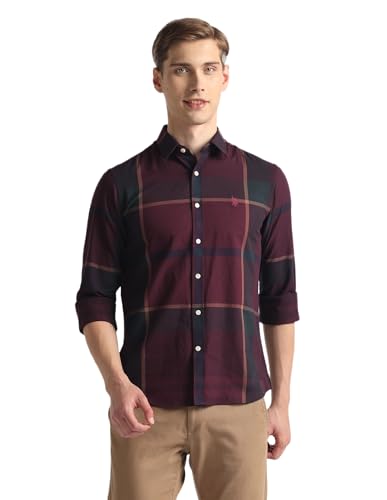 Image of U.S. Polo ASSN. Men's Cotton Blend Regular Fit Shirt