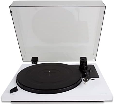 Andover Audio - SpinDeck 2 Turntable for Vinyl Record Playback, 33/45 Electronic Speed Control, semi-Automatic, auto Return, AT3600 Cartridge (White)