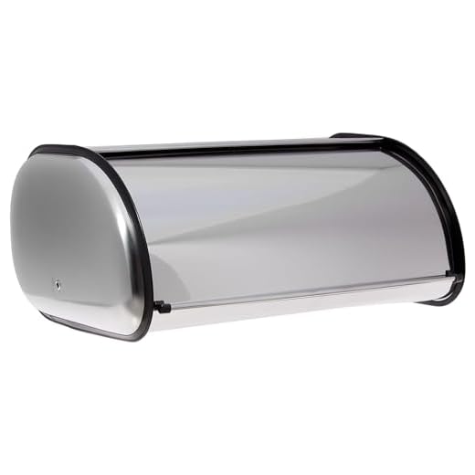 Home-it Stainless Steel Bread Box for kitchen, bread bin, bread storage Bread holder 16.5x10x8