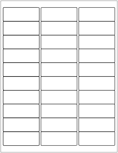 Etiquetas de Logística de Tienda de 30 por hoja, 1500 etiquetas, calcomanías de dirección postal en blanco mate para impresoras láser e impresoras