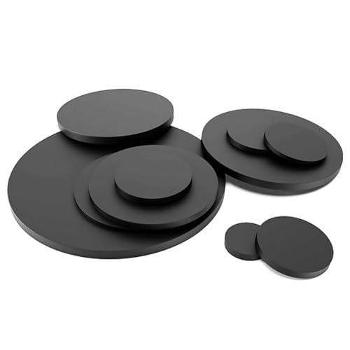 Industrial Thickened Round Rubber Pad Shock Absorbing Wear Resistant Load Bearing Sealing Gasket 10 Pcs 400mm*3mm