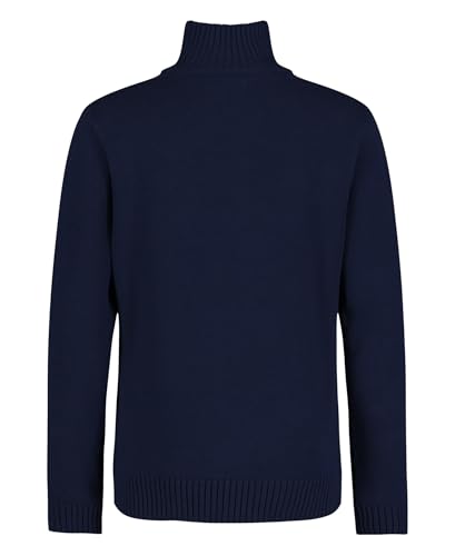 Image of Calvin Klein Boys' Half Zip Pullover Sweater, Ribbed Neckline & Logo Detailing