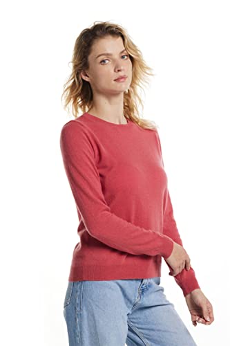 Image of EURKEA Women's Crewneck 100% Cashmere Sweater, Cozy Pullover Winter Top for Women, Gift Ready