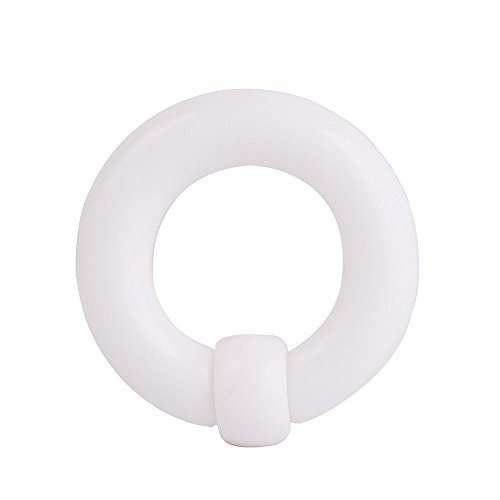 Ipink-10Pcs Acrylic Captive Bead Ring Lip, Belly, Nipple, Cartilage, Tragus, Septum, Earring Hoop 2Mm-0G (10 Pcs Of 0G(8Mm)) #TOP3