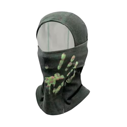 RJZQLI Balaclava Temperature-Sensitive Color-Changing mask, Windproof and Warm Winter Scarf mask, Cold-Proof ski mask(D)