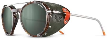 Julbo Legacy Glacier Glasses for Men & Women w/Removable Side Shields for Hiking, Snow/Glare - 100% UV Protection