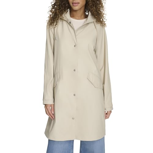 Levi's Women's Raglan Sleeve Rain Jacket, Oatmeal, Small
