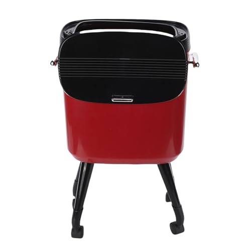 Poubelle cuisine et bureau VBESTLIFE rouge compacte pour intérieur moderne
