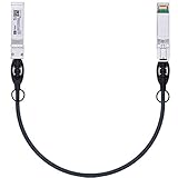 H!Fiber SFP+ Cable, 10G SFP+ DAC, 0.5M(1.64ft), Passive Direct Attach Copper Twinax Cable for Cisco SFP-H10GB-CU0.5M, Ubiquiti UniFi UC-DAC-SFP+, Meraki, Mikrotik, Intel, Fortinet, Netgear, 0.25m-7m