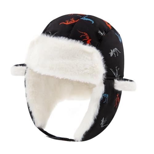 Image of BAVST Winter Trapper Hat for Boys Girls Waterproof Warm Baby Toddler Ushanka Fleece Beanie Hats for 6M-6T