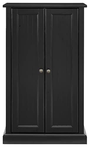 Crosley Furniture Seaside Accent Cabinet, Distressed Black #TOP3