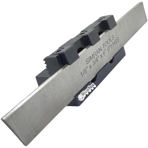Image of Lathe Adjustable Type Parting Cut Off Tool Holder 10mm Shank With 3 /4 inch HSS Blade | Metal Lathe machine | T Type Cut Off Quality | Steel Tool - Hardened and Precisely Ground
