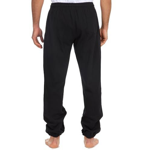 INSIGNIA Mens Jogging Bottoms Fleece Pants Casual Trousers Elasticated Bottom (UK, Alpha, L, Regular, Regular, Black) - Image 7