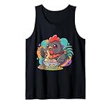 Retro Manga Matching Funny Meme Chicken T-Shirt