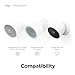 elago Silicone Cover Compatible with Google Nest Cam Outdoor or Indoor (Battery) - Magnetic Mount Cover Included, All Weather Protection, Easy Installation [Black] (NOT Compatible with wired, 2nd gen)