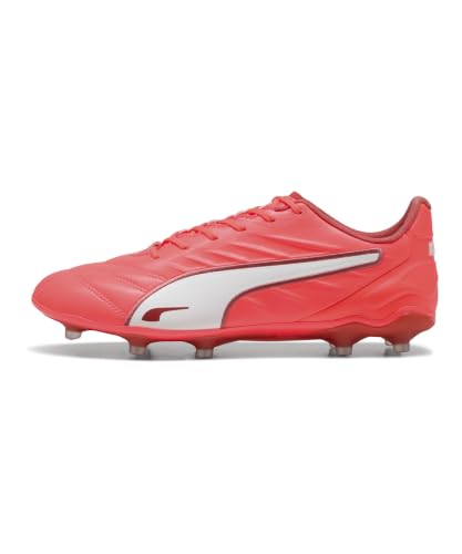Puma King PRO Fg/AG, Scarpe da Calcio Unisex - Adulto, Glowing Red Puma White Red Fire, 41 EU