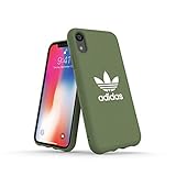 【アディダス公式ライセンスショップ】アディダスオリジナルス iPhone XR ケース アディカラーシリーズ トレースグリーン [adidas OR Moulded Case Canvas FW18 for iPhone XR Trace Green adicolor]