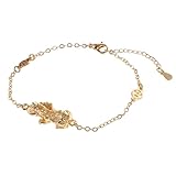 MAGICLULU Pulsera Feng Shui Unisex Pi Yao de Cadena Fina Bañada en Oro Dorado Ajustable Amuleto Tradicional Chino para Atraer Riqueza y Buena Suerte Joyería de Protección Diaria