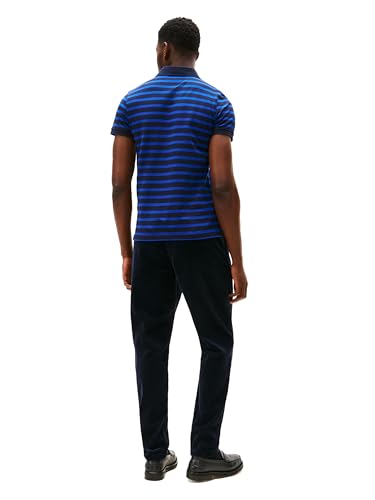 Image of Tommy Hilfiger Men's Short Sleeve Polo Shirts in Slim Fit with Stretch and Organic Pique Cotton