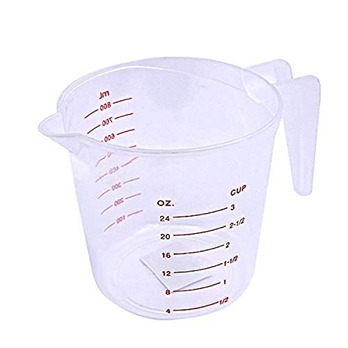 Royalford 800 ml Measuring Jug BPA Free Measuring Cup Measure Liquid Oil and Baking Items for Kitchen & Restaurant Purpose Microwave Freezer & Dishwasher Safe Cook with Accuracy