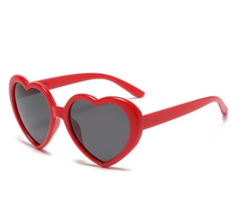 Polarized Heart Shaped Sunglasses Oversized Vintage Love Eyeglasses Party Shopping Favors
