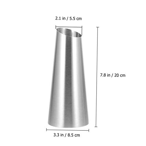 Jarrones de acero inoxidable de diseño moderno PRETYZOOM con acabado premium 3
