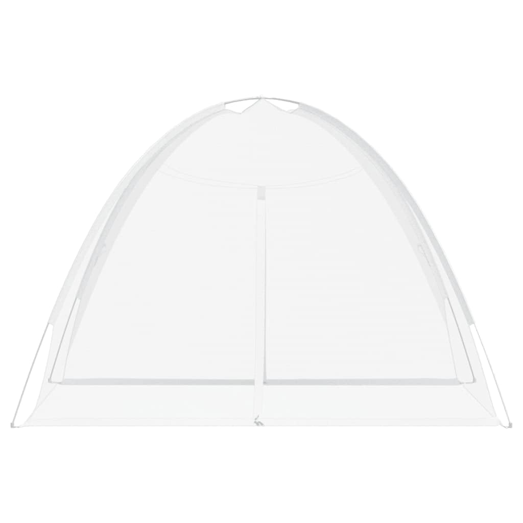 Moustiquaire pour Lit, Moustiquaire Dôme Tente de Lit Pliable avec Portes 220 Maille Blanc 200x150x140cm