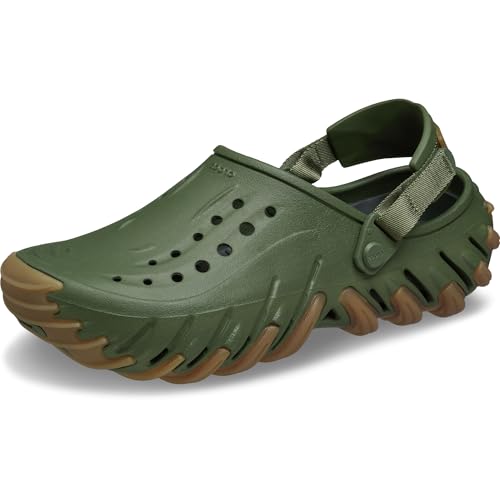 Crocs Zuecos Echo RO Unisex para Adultos, Verde Militar, 11 Women/9 Men