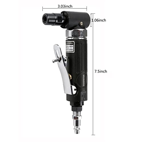 1/4 Air Angle Die Grinder ,90 ° Pneumatic Right Angle Die Grinder Tool With 1/4 And 1/8 Inch Collets #TOP2