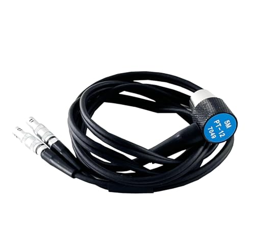 Sonda estándar para medidor de espesor ultrasónico con transductor de doble elemento PT12, rango 1.00-150mm, frecuencia 5MHz, diámetro de cristal 10mm para inspección interna de defectos en partes metálicas miniatura 3
