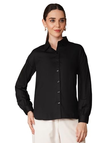 Image of OOMPH! Full Sleeve Stylish Western Drop Shoulder Shirts for Women Regular fit Shirts for Woman