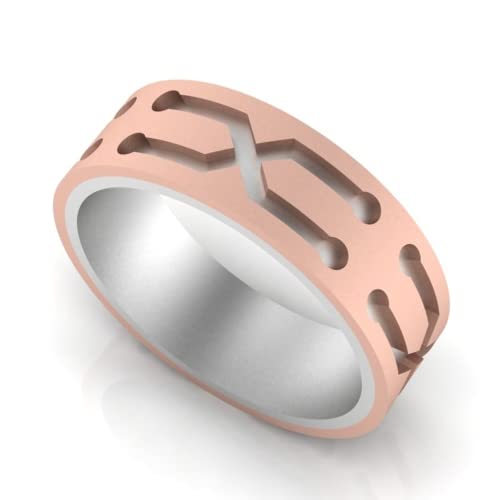 18KT (750) Rose Gold Ring For Men-H-202-La