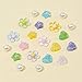 CIKKITZ 21Pcs Colorful Flower Shoe Charms for Clog Sandals, Heart, Star, Pearl Charms Accessories for Girls, DIY Shoe Decoration Charms for Women, Party Favor