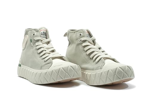 Image of Palladium Unisex Palla Ace Mid Organic Canvas Lace Up Sneaker