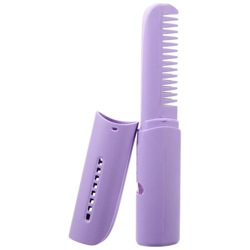 Cepillo alisador de cabello recargable USB portátil miniatura 1