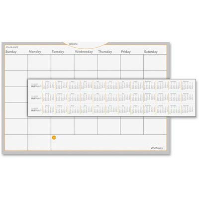 At-A-Glance - Dry Erase Planning Surface, Monthly, 24"Hx36"W, White, Sold as 1 Each, AAGAW602028