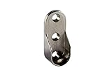 Photo Gallery mobila rs01775 - supporti laterali per tubo ovale, zama cromata, 2 pezzi Photo Gallery mobila rs01775 - supporti laterali per tubo ovale, zama cromata, 2 pezzi
