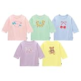 [ベルメゾン] GITA Tシャツ 5枚 セット ガールズ ボーイズ 七分袖 ワクワク プリント Tシャツ・カットソー ガーリィ 110