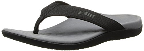 Vionic Wave - Black - Unisex Orthaheel Sandals Black - Men's 9 / Women's 10