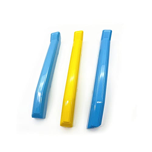Image of SANRILY Multicolor Grille Decoration Insert Trims Compatible with Volvo 2022-up LCI XC60 Vertical Front Grill Cover (Blue /Yellow /Blue)